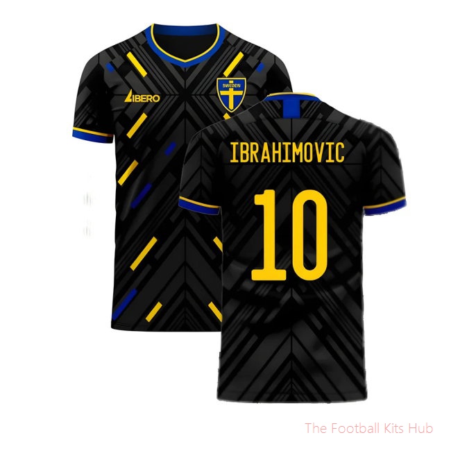 Sweden 2025-2026 Away Concept Football Kit (Libero) (IBRAHIMOVIC 10)