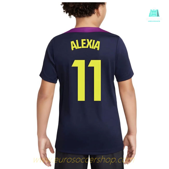 2025-2026 Barcelona Strike Training Shirt (Purple) - Kids (Alexia 11)