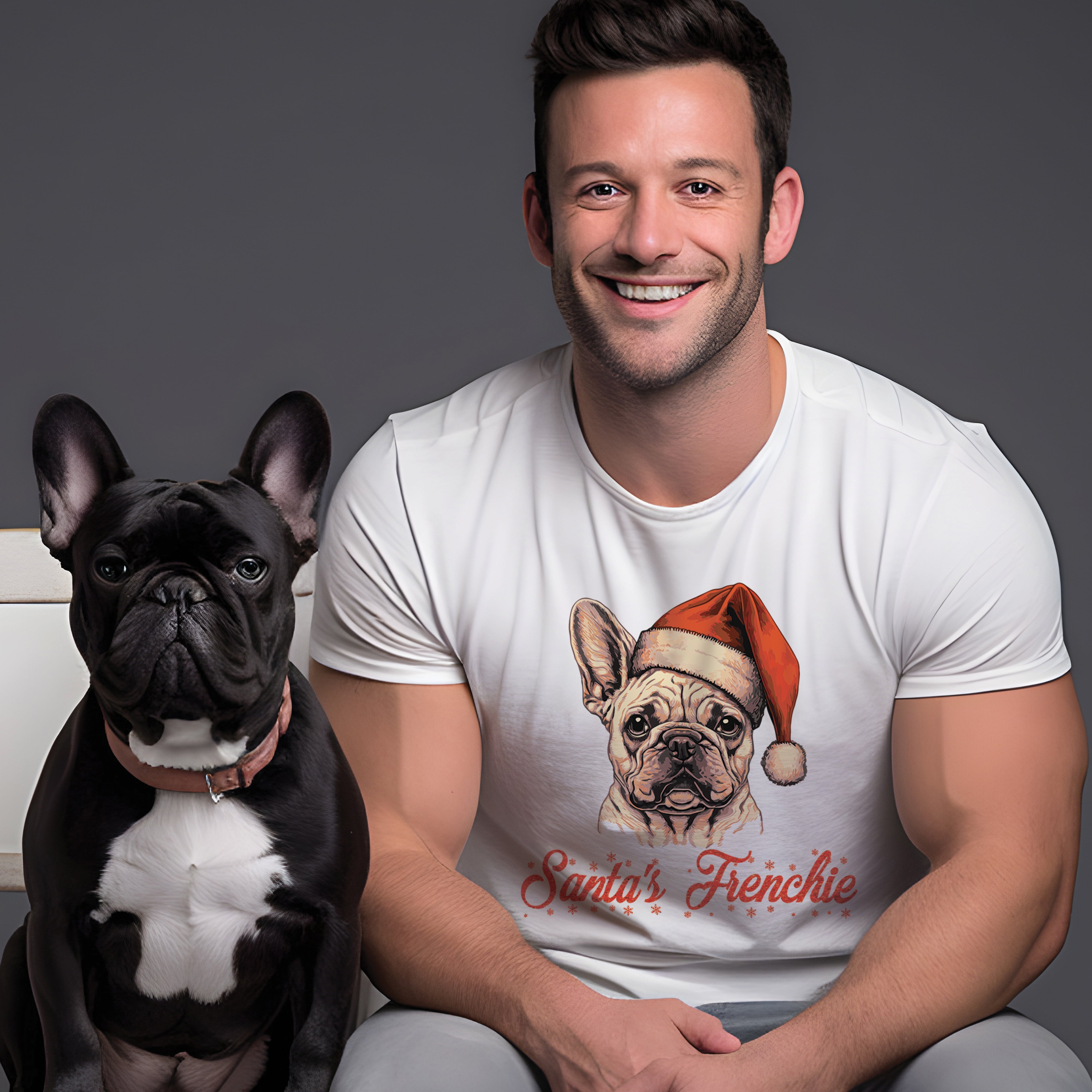 French Bulldog Santa's Frenchie Unisex T Shirt Useful Frenchie Gear