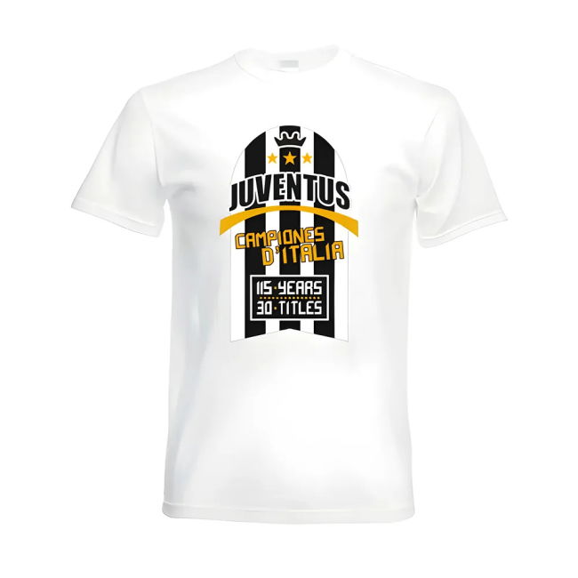 Official Licensed Die-hard Juve Juventus Champions T Shirt White D...
