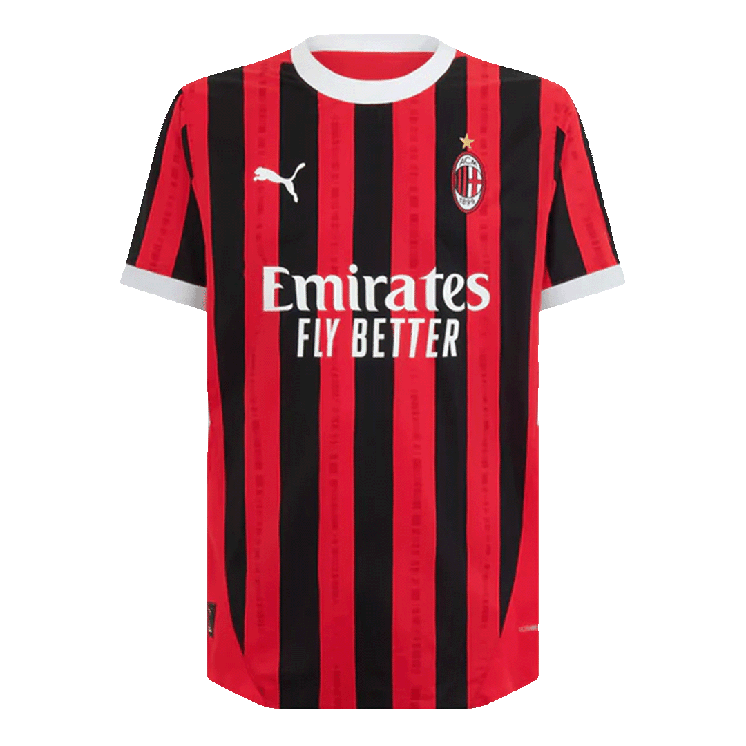 Player Version MORATA #7 AC Milan Home Soccer Jersey 2024/25Authentic