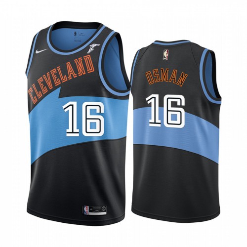 Black Nike Cleveland Cavaliers #16 Clippers Jersey - Fabric