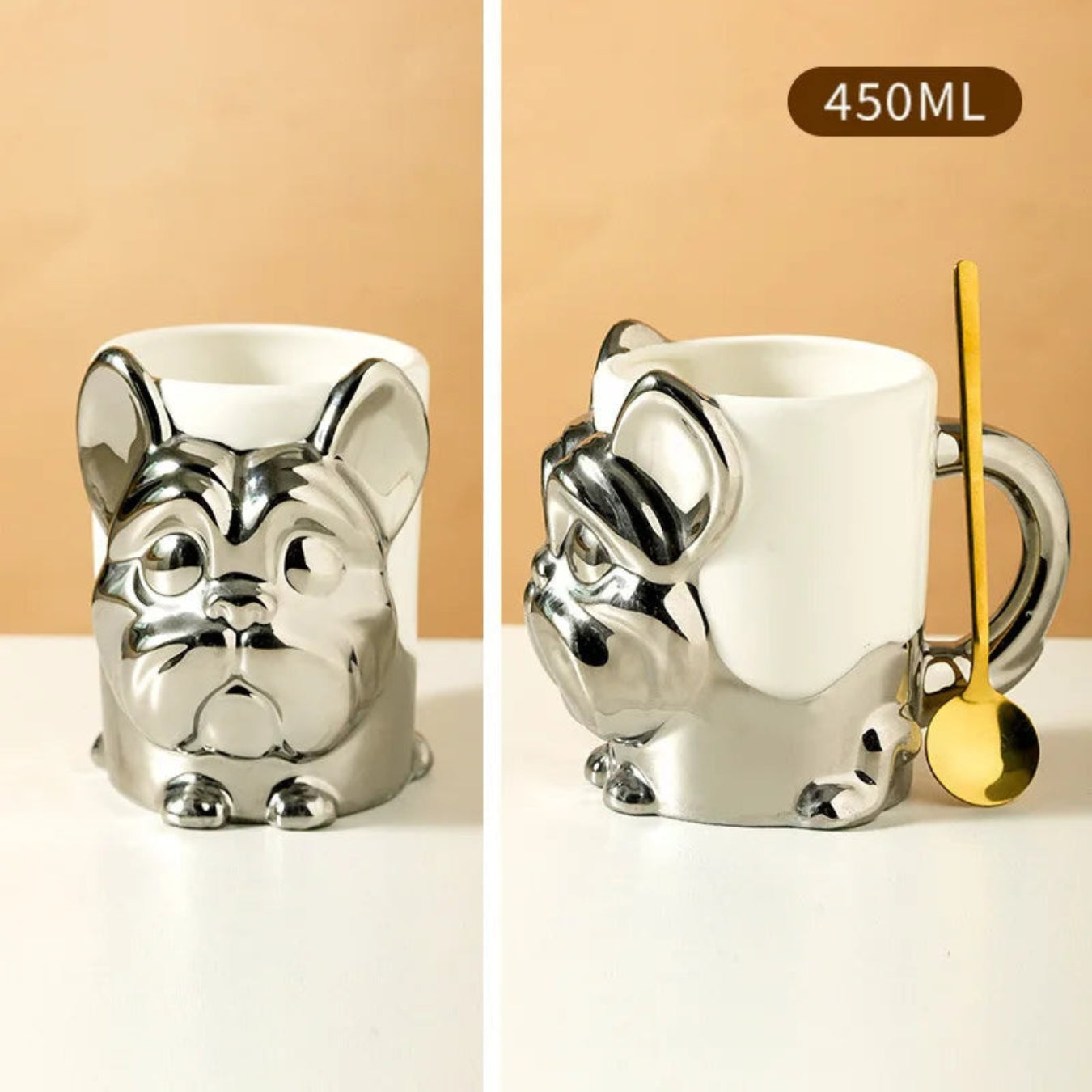 Frenchify Adorable 3D French Bulldog Ceramic Mug