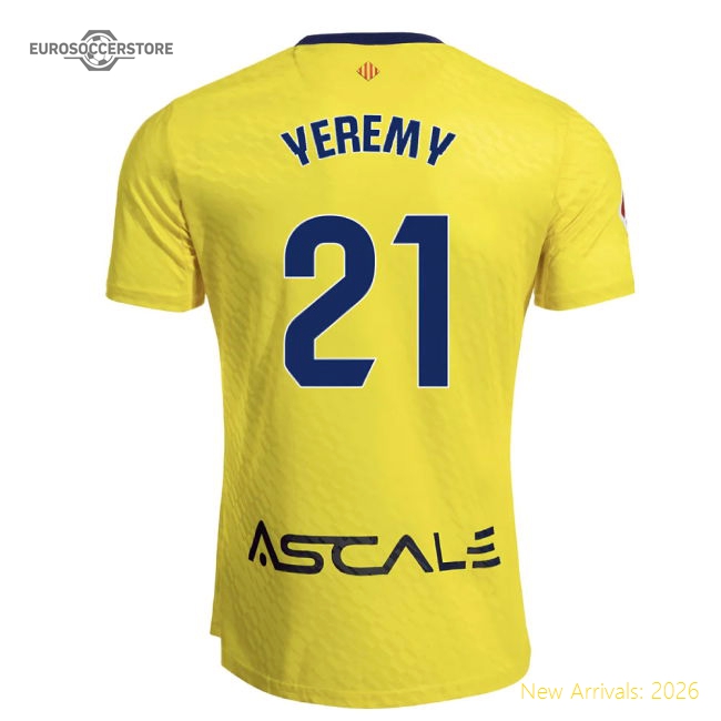 2025-2026 Villarreal Main Jersey (yeremy 21) - Cost-effective