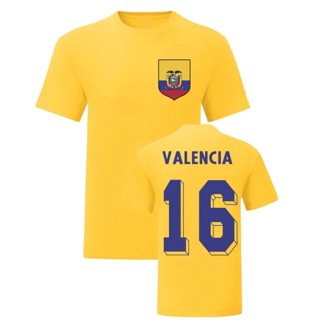 Premium Antonio Valencia Ecuador National Hero Tee (Yellow)