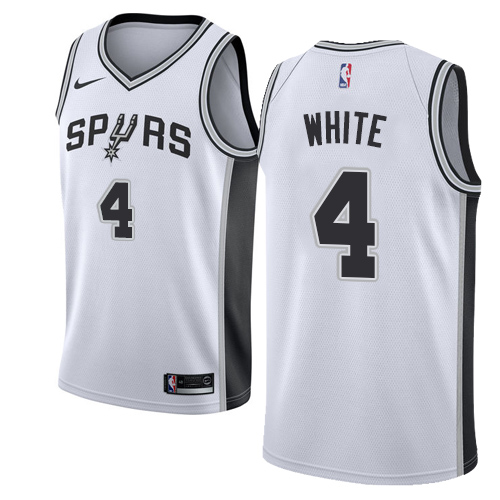 SAS #4 Derrick White Professional 2024 Icon NBA Jersey - White