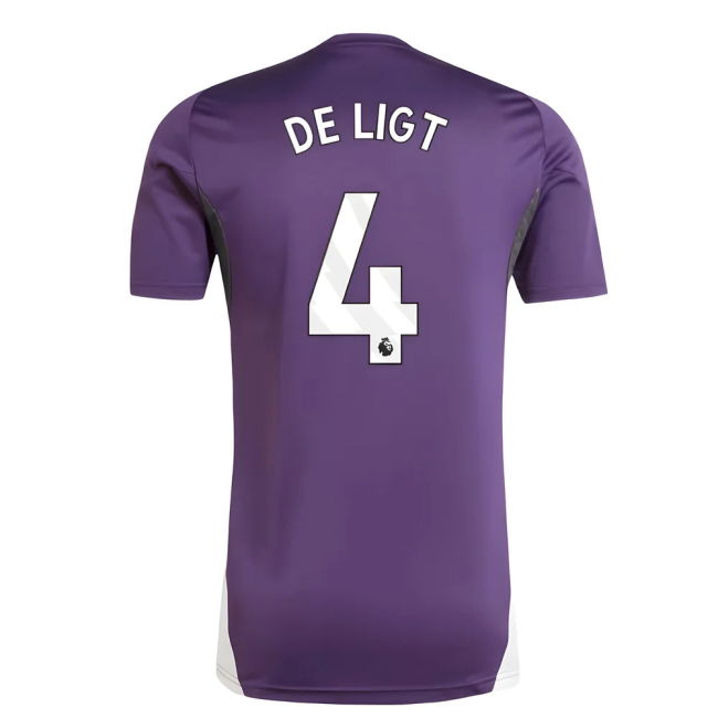 2025-2026 Man Utd Training Jersey (Aurora Plum) (De Ligt 4)