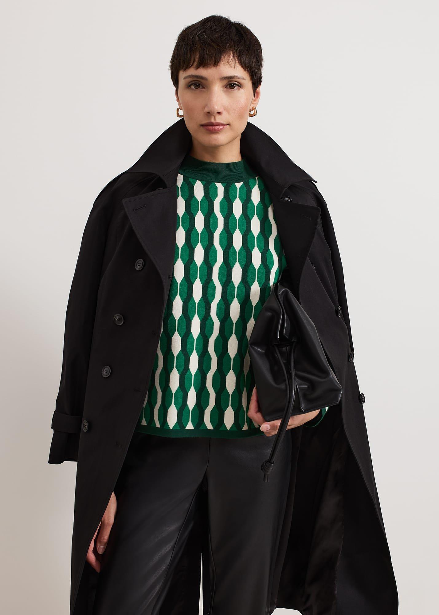Payton Geo Jacquard Knit Top