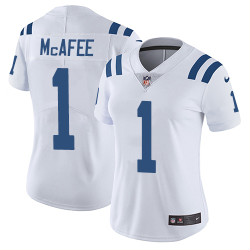 Official NFL Indianapolis Colts #1 Pat McAfee White Limited Jersey