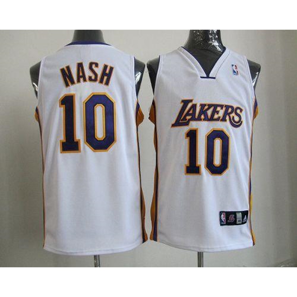 High-Quality Men's LA Lakers #10 Steve White Basketball Jersey