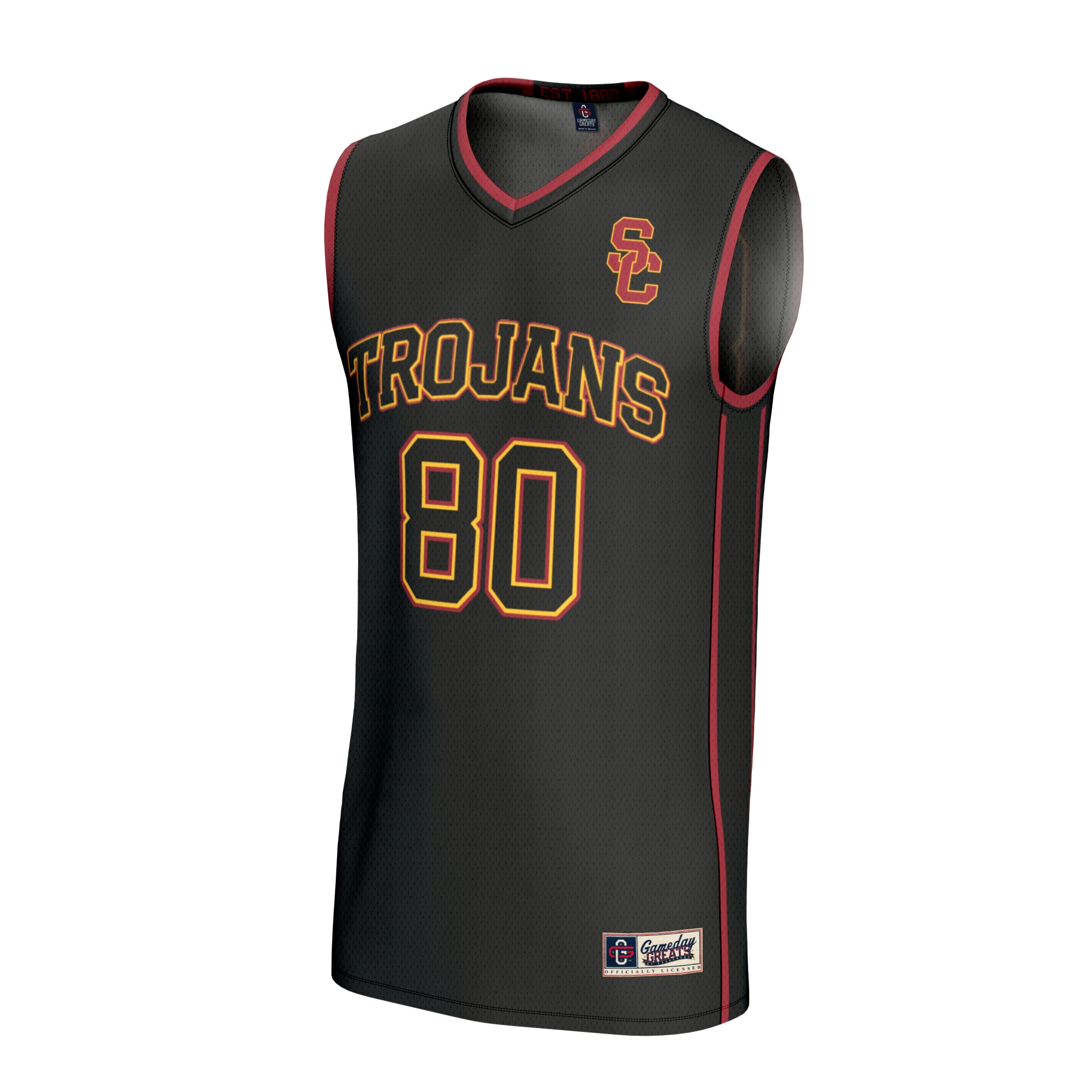 [NJP] USC Trojans GameDay Greats Youth Lightweight Basketball Fashion Jersey - Black