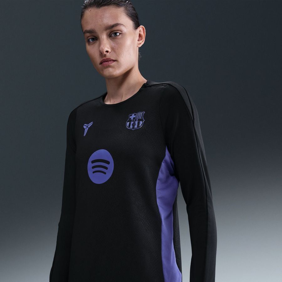 Barcelona Training Shirt Dri Fit Strike Crew Pre Match Away Jet Black/