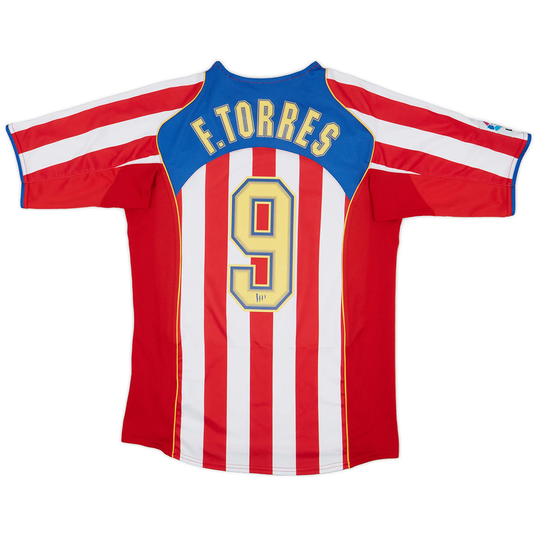 High Performance Atletico Madrid 0405 Retro Home Football Shirt 9