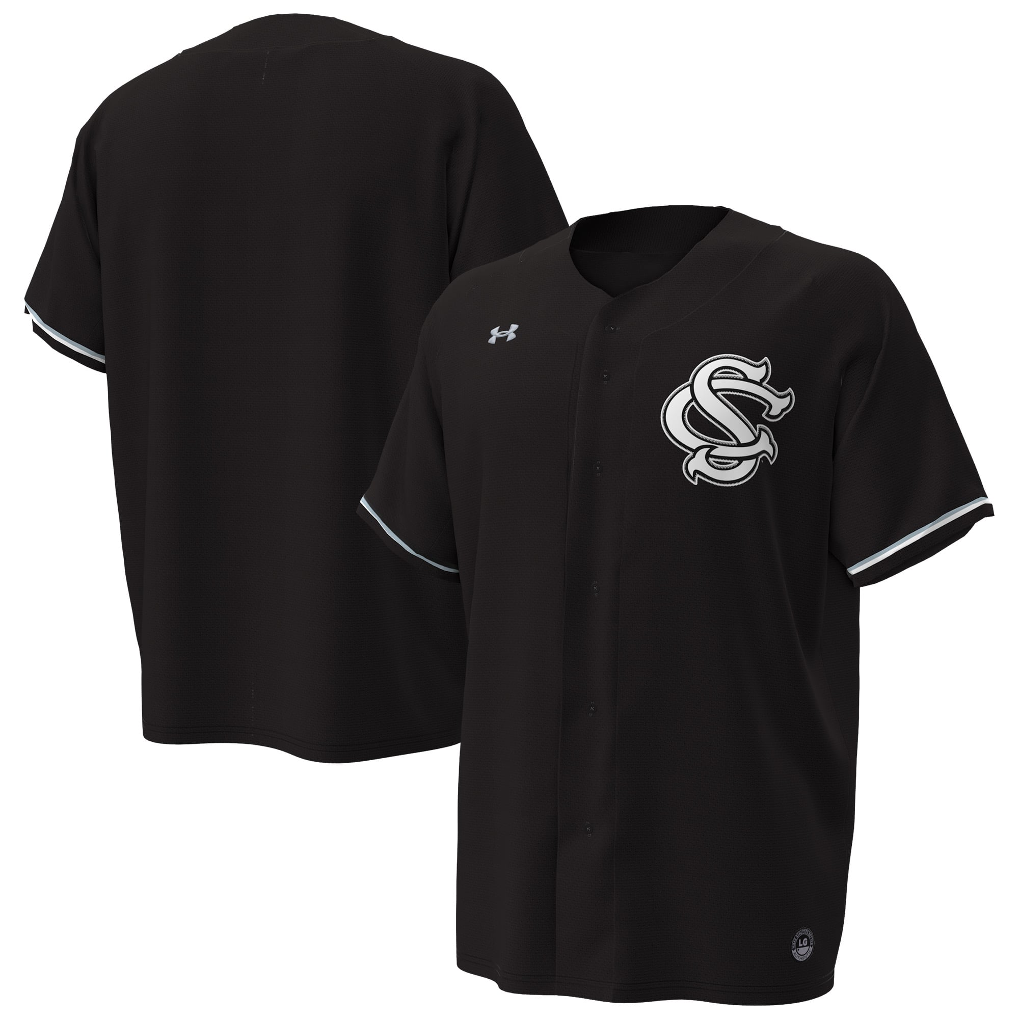 South Carolina Gamecocks Under Armour Replica Baseball Jersey - Black