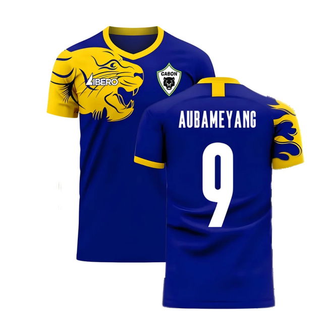 Gabon 2025-2026 Away Concept Football Kit (Libero) (AUBAMEYANG 9)