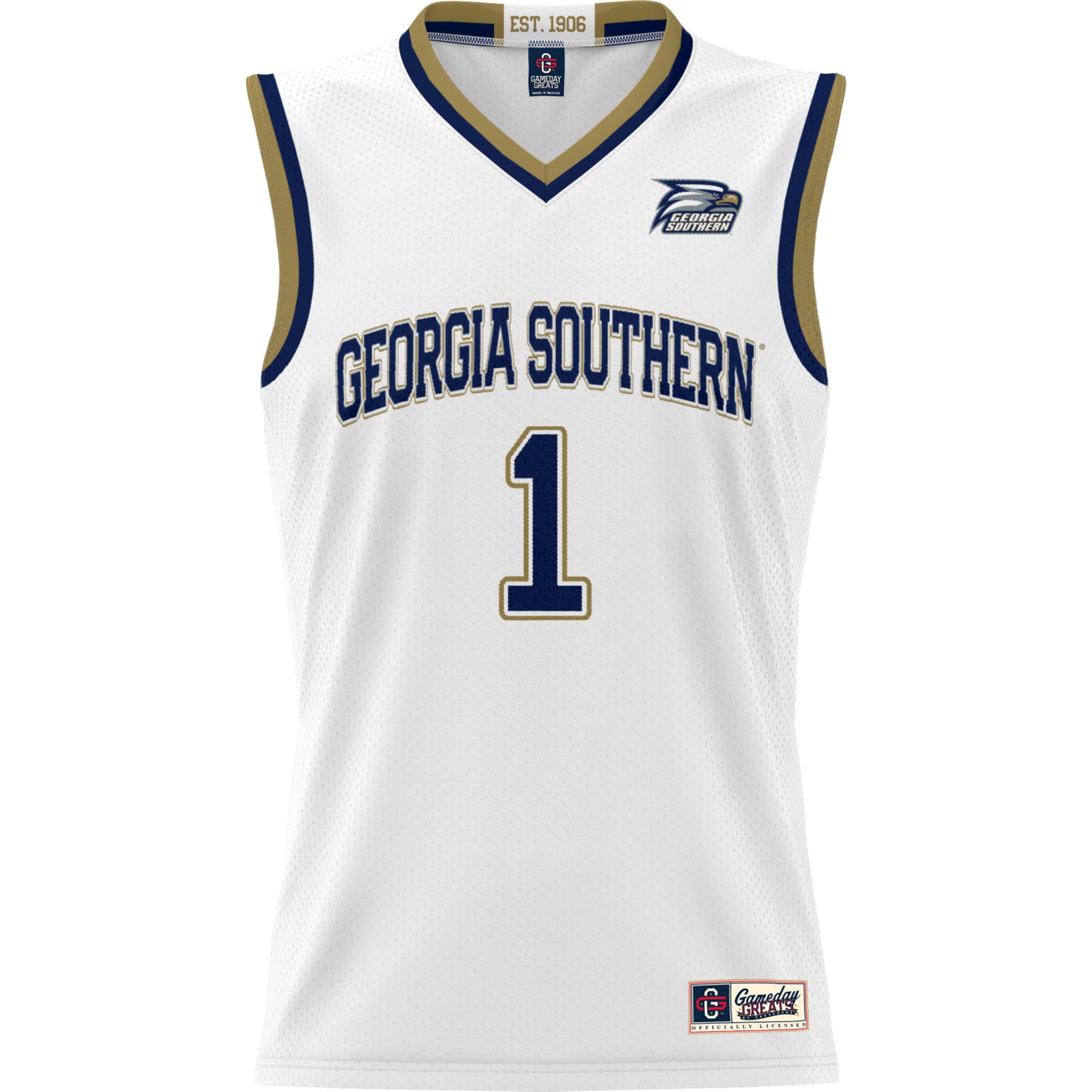 [NJP] Georgia Southern Eagles GameDay Greats Youth Lightweight Basketball Jersey - White