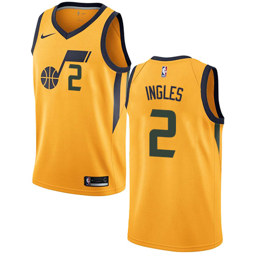 Yellow UTA Utah Jazz #2 Nike Performance Jersey Premium Quality