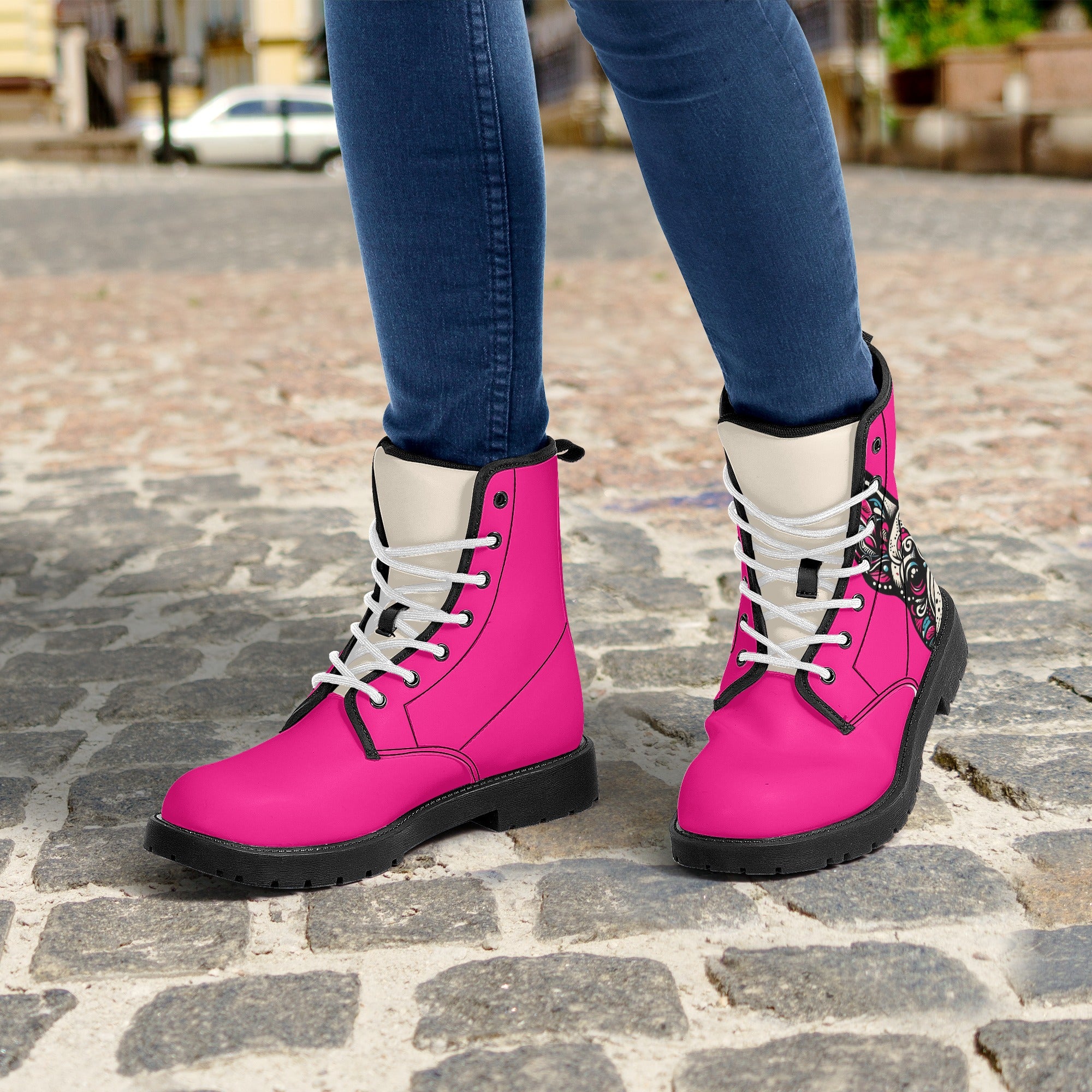 French Bulldog Lola Leather Boots Essential Dog Supply