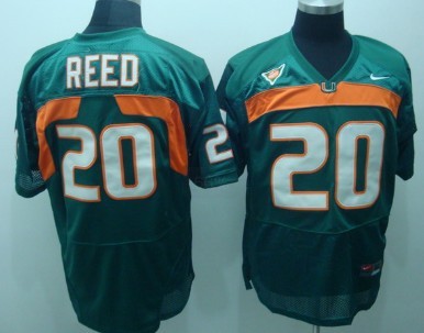 comfortable Men's None Reed Green #20 Green 2024 Football Jersey