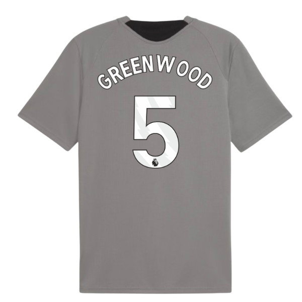 [DDJ] 2026-2027 Man City Training Jersey (Cast Iron) (Greenwood 5)