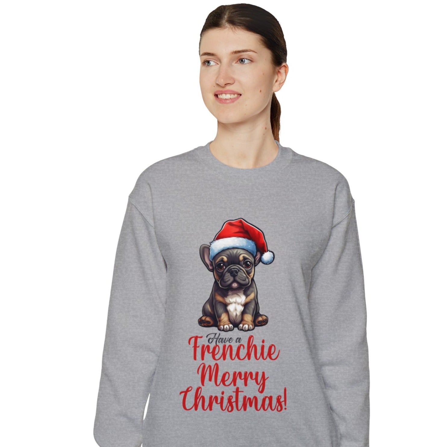 French Bulldog Merry Christmas Sweater Unisex Sweatshirt Durable Dog Item