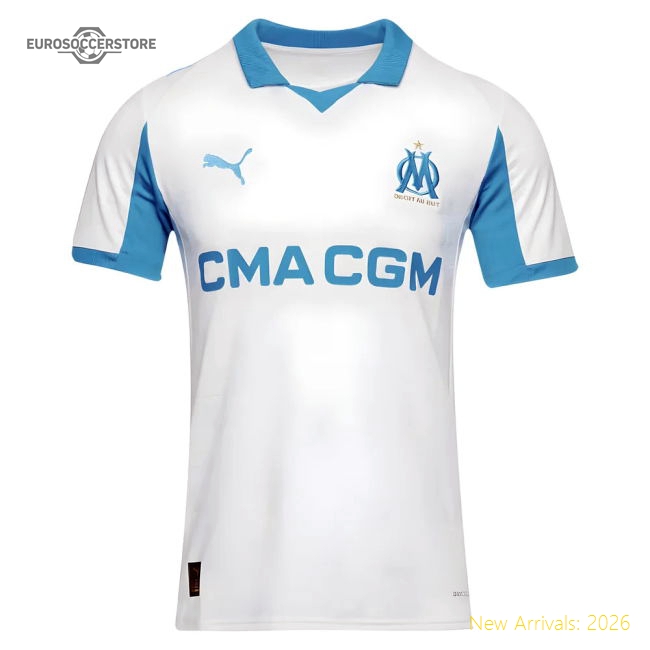 Trending Match-Day 2025-2026 Marseille Home Shirt