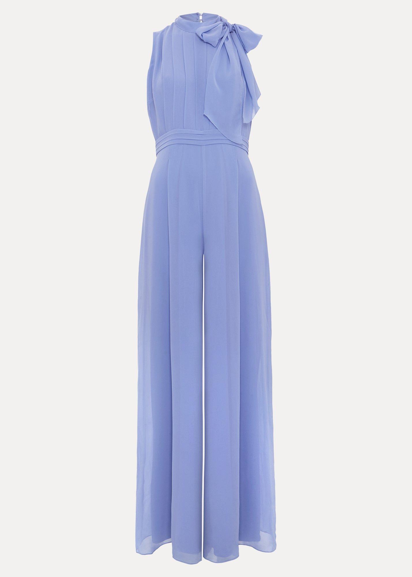 Petite Lucie Tie Neck Jumpsuit