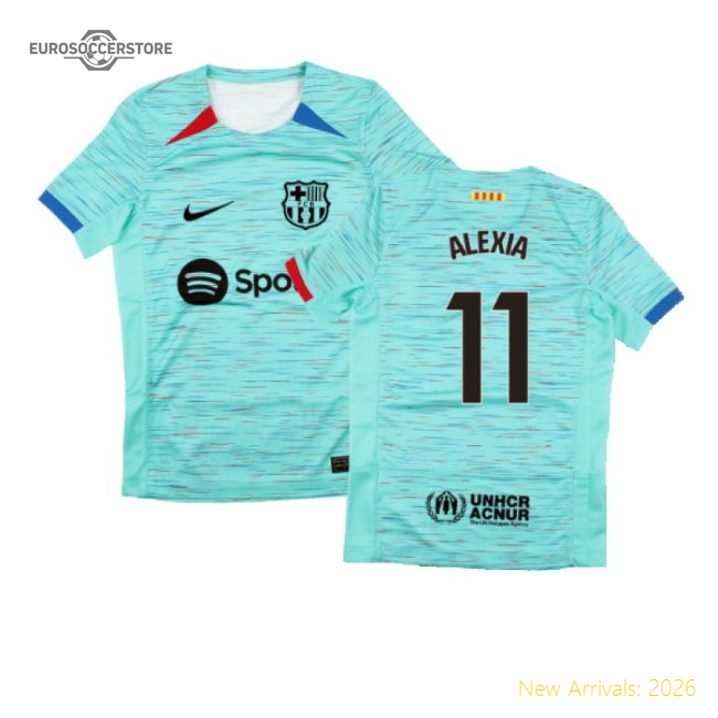 Popular 2023-2024 Barcelona Third Shirt (Kids) (Alexia 11)