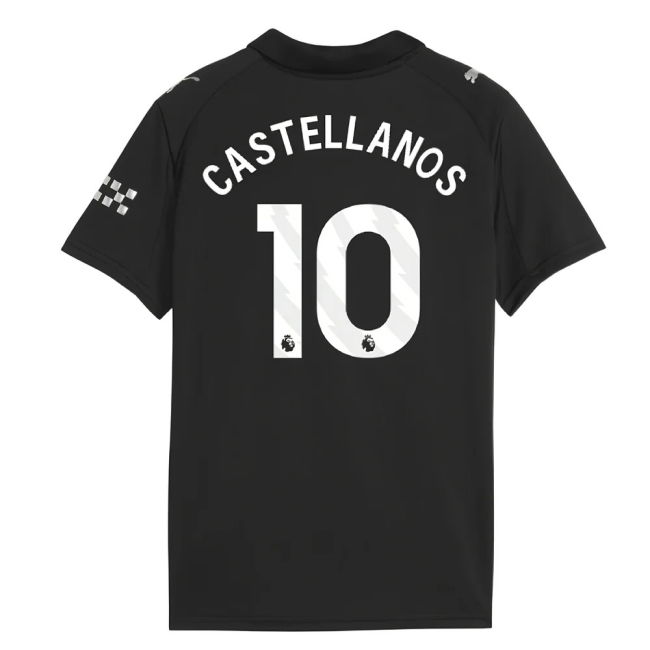 Premium Quality Football Man City Away Shirt Kids Castellanos #10 ...