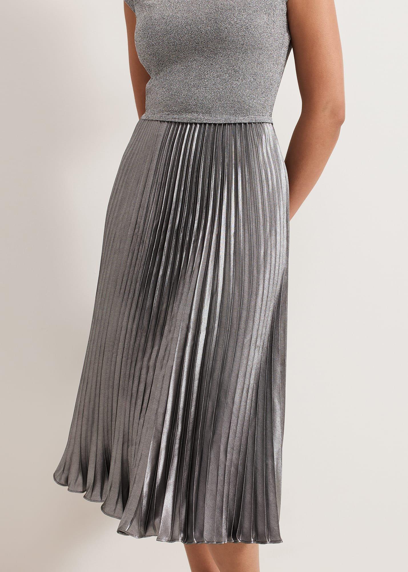 Petite Jayla Metallic Knit Dress