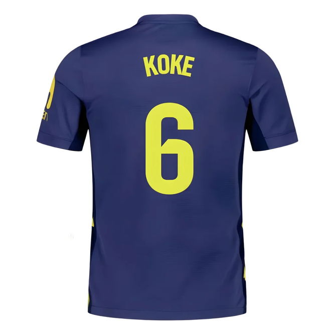 Fan Quality Atletico Madrid Away Supporter Shirt (Adults) (Koke 6)