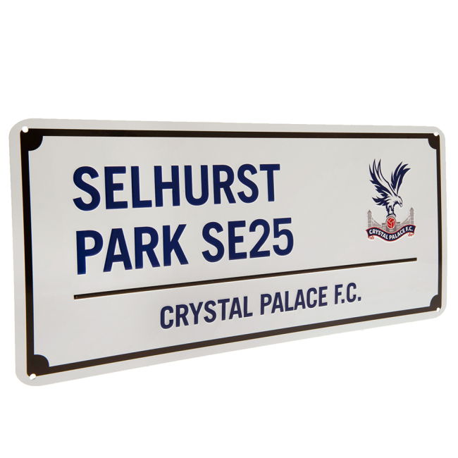 Men's Crystal Palace FC Blue Text Street Sign