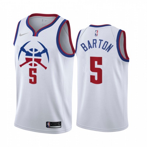 Nuggets White Denver Nuggets #5 Jersey - On Sale NBA Fan Apparel