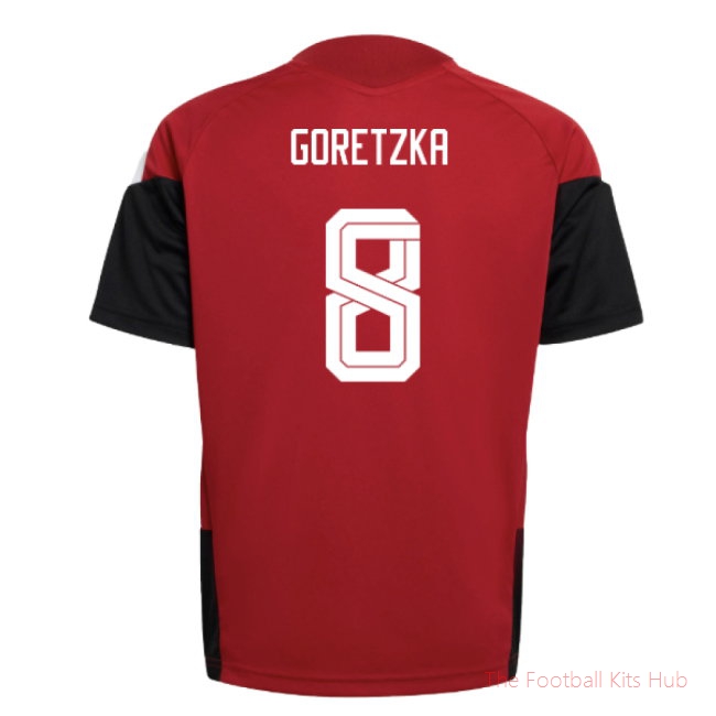 [LK] 2026/27 Germany Training Jersey (Red) - Kids (Goretzka 8)