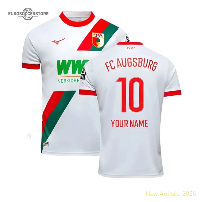 2025-2026 FC Augsburg Home Shirt (Your Name)