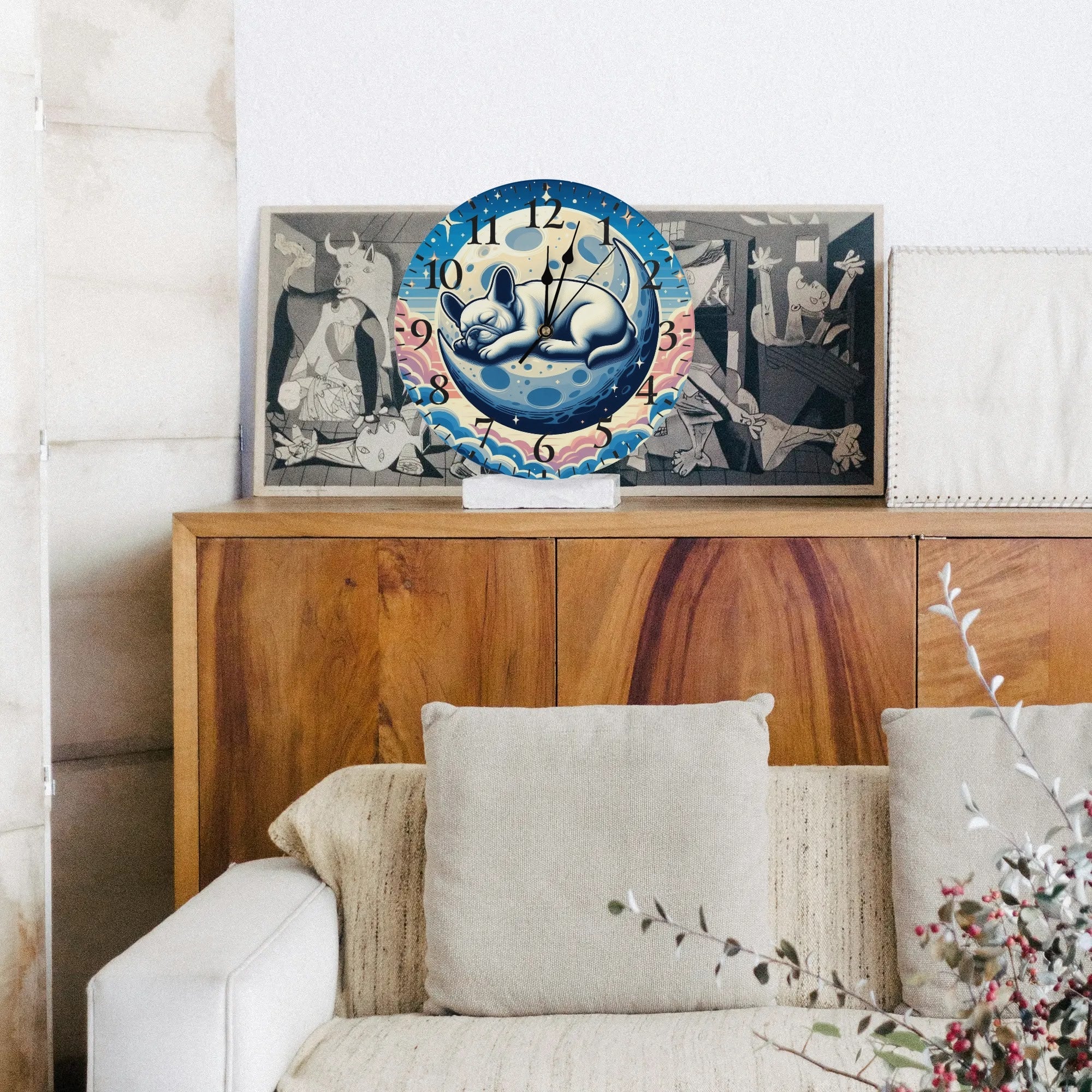 Comfortable High-Quality Lily - Frameless Wall Clock for Home Use