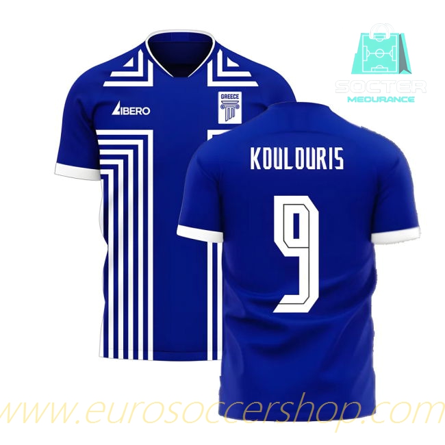 2025-2026 Season Greece Away Shirt Authentic Concept (KOULOURIS 9)