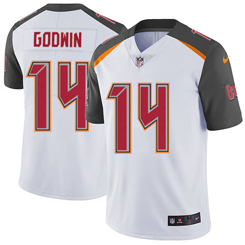 NFL T B Buccaneers Chris Godwin #14 White Limited Game Jersey - Pre...