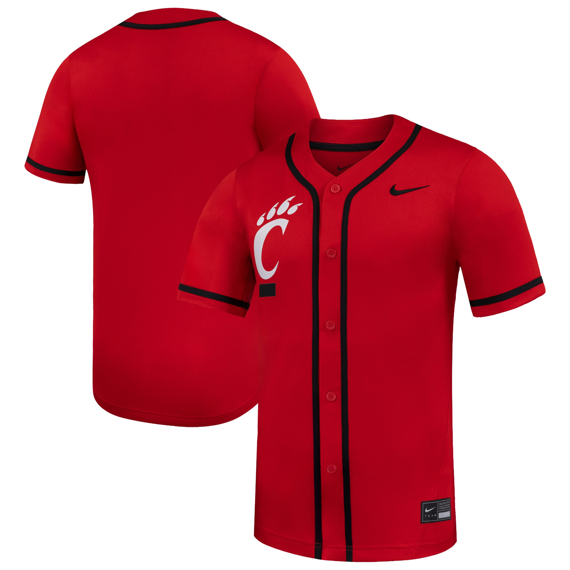 [DDG] Cincinnati Bearcats Replica Baseball Jersey - Red