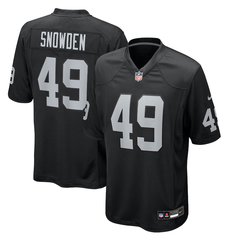 None Charles Snowden LV Raiders Classic Durable Jersey for NFL Fans
