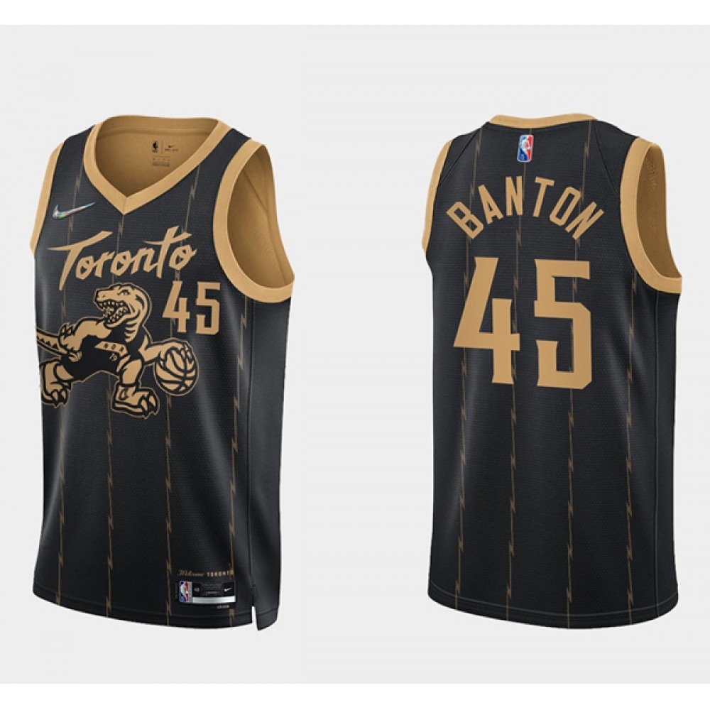 Game Day Affordable Men's Raptors #45 Dalano Black Basketball Jersey