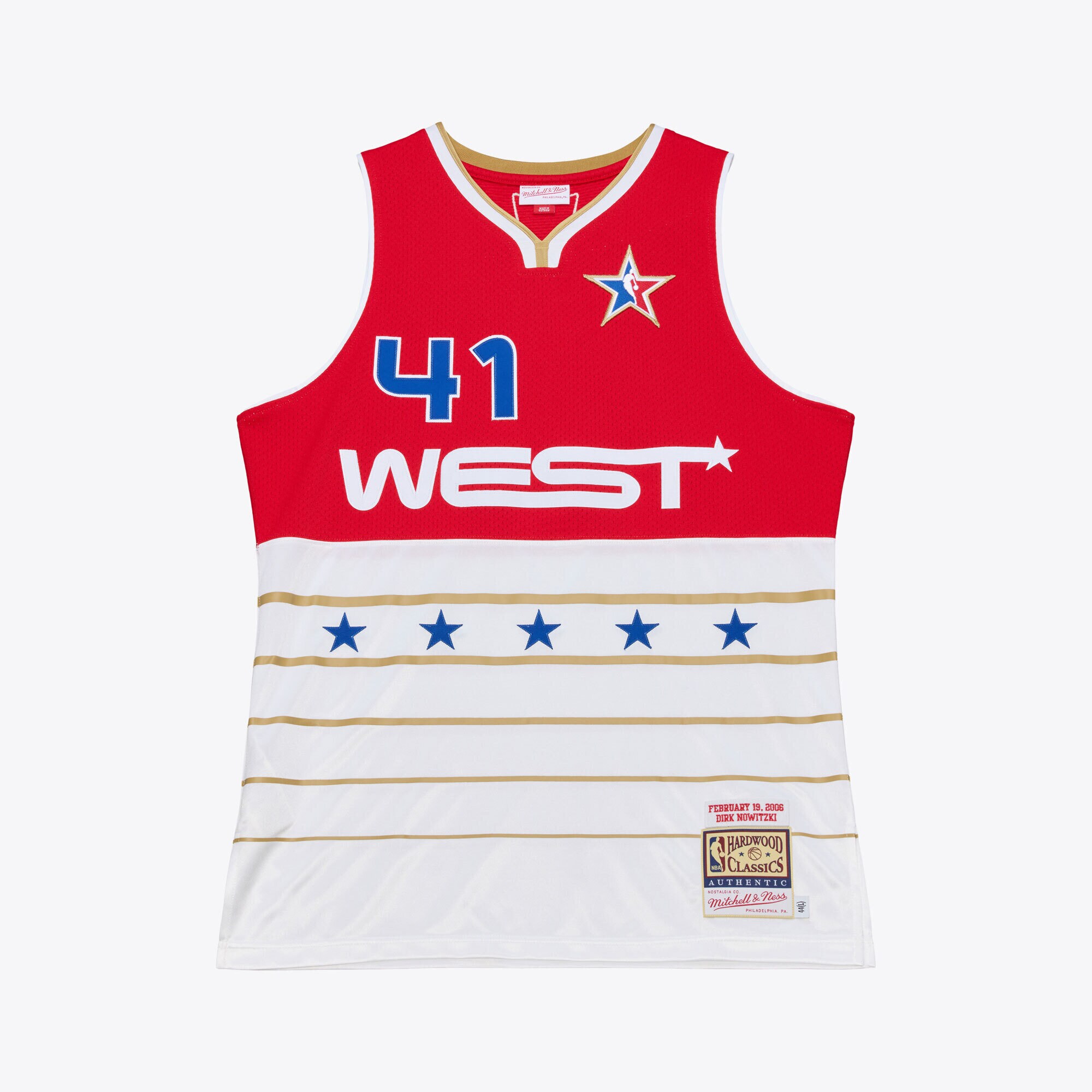 [DDG] Dirk Nowitzki 2006 NBA All-Star Game Authentic Jersey - Red/White