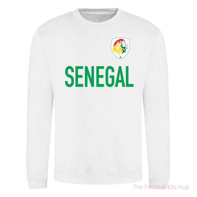 Senegal National Team Text Sweatshirt (White)