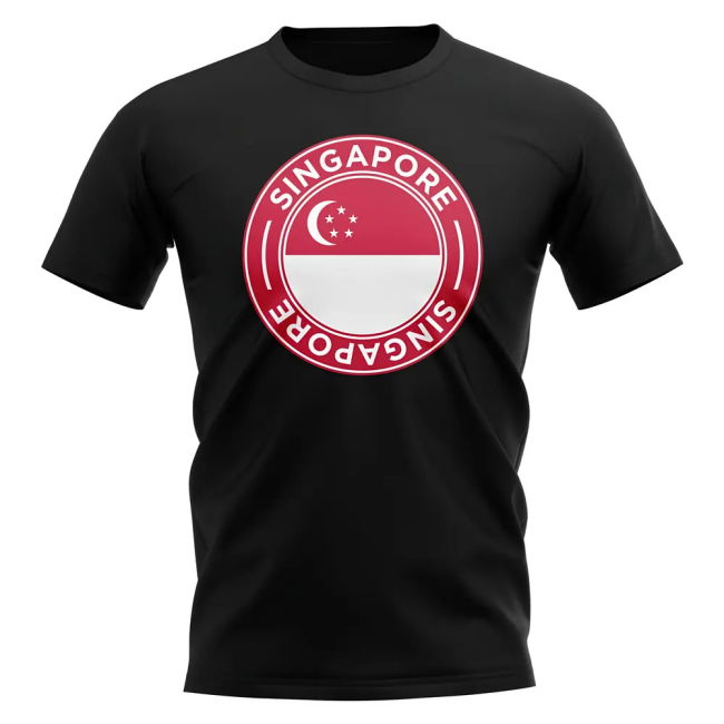 Pro-Grade Singapore Football Badge T-Shirt (Black) Aero-Dynamic