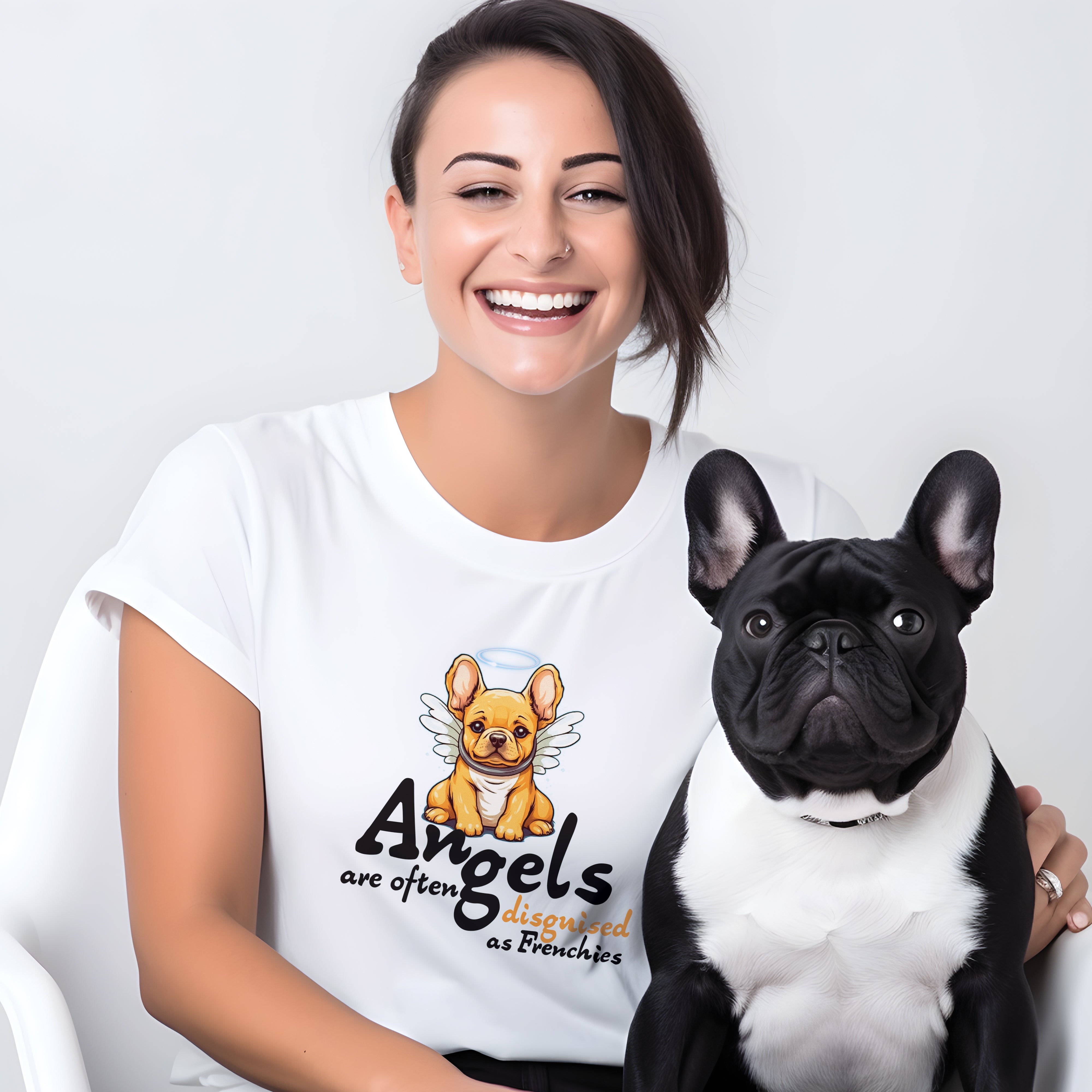 Chic French Angelic Style - Trendy Unisex T-shirt Indoor Comfort
