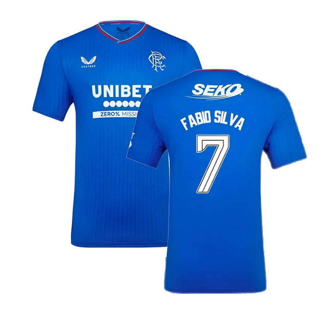 Authentic Rangers Fc Primary Kit F. Silva #7 Official Merchandise (v9)