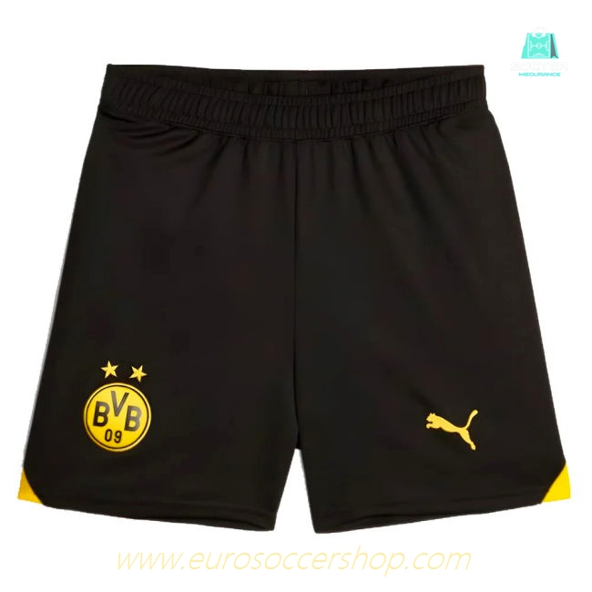 2023-2024 Borussia Dortmund Home Shorts (Black) - Kids