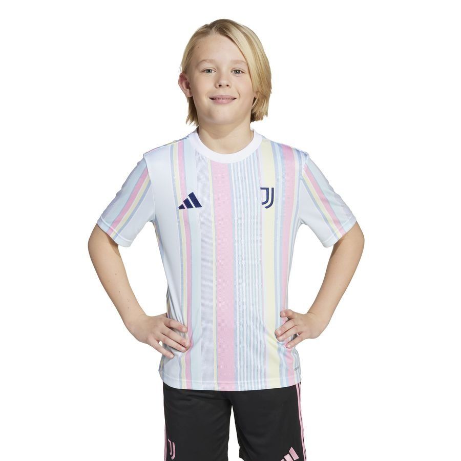 Juventus Training T Shirt Pre Match Pure White Kids