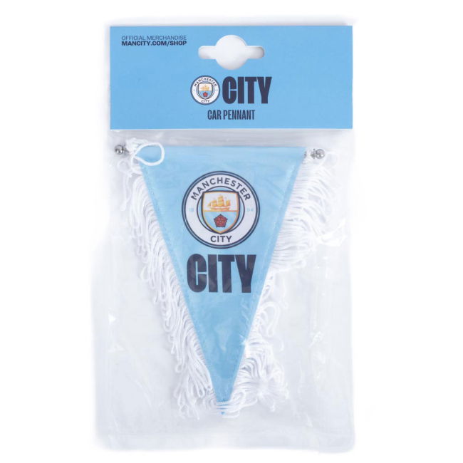 Adult Manchester City FC Triangular Mini Pennant