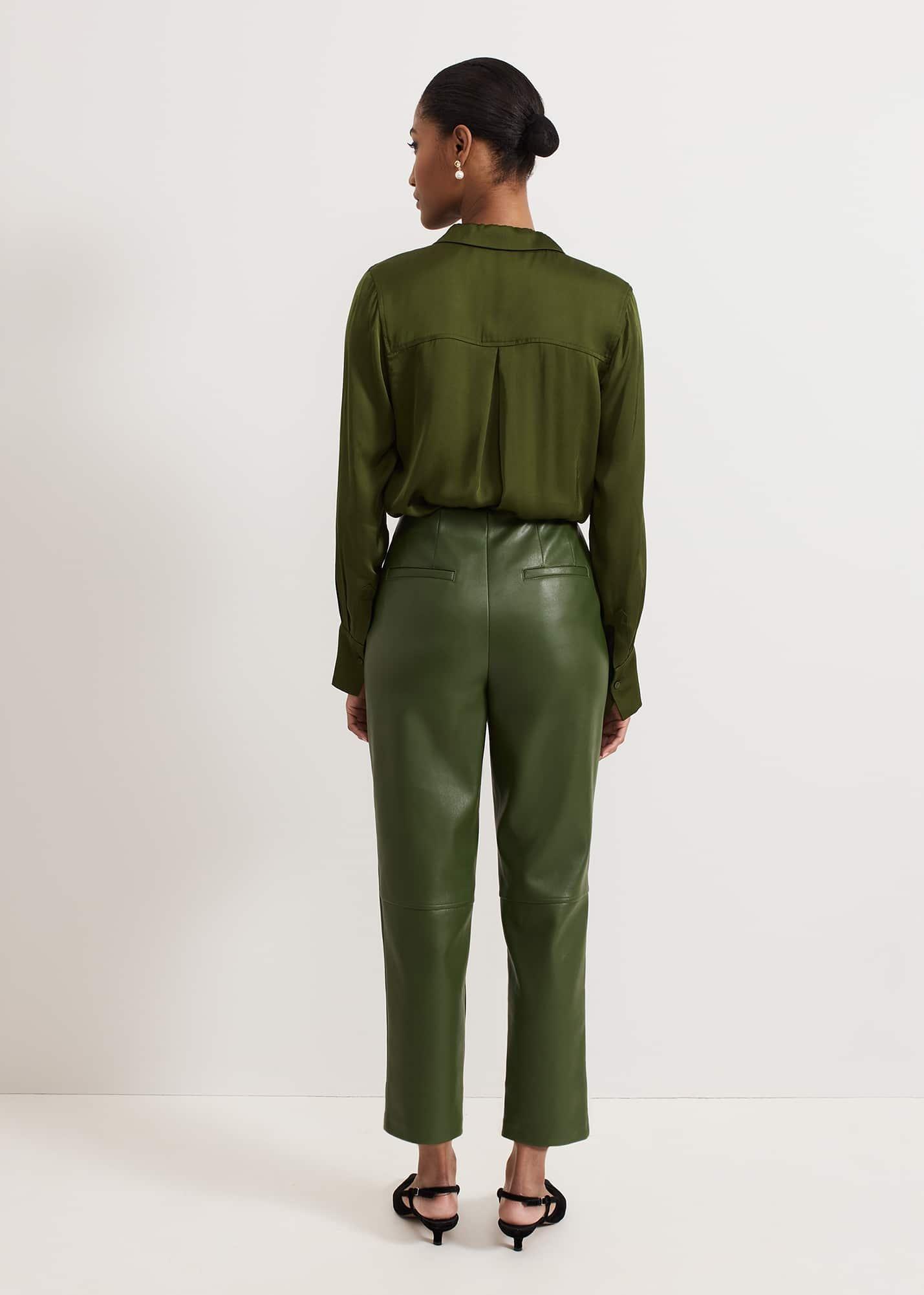 Mya PU Crop Trouser